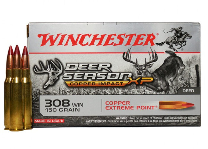 httpsblackhillsshooterssupply.comwp-contentuploads202201X308DSLF__64184.1592228907-3773633960-700x503-1.jpg Winchester Deer Season XP Copper Impact – 300 Winchester Magnum – 150 Grain Copper Extreme Point – 500 Rounds - Image 1