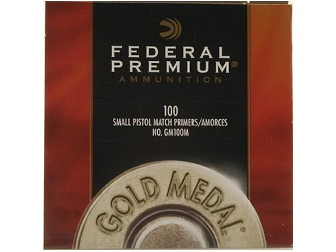 httpsblackhillsshooterssupply.comwp-contentuploads202406WhatsApp-Image-2021-03-12-at-10.41.38-5.jpeg Federal Premium Gold Medal Small Pistol Match Primers #100M - Image 1