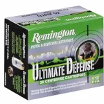 Remington HD Ultimate Defense Ammunition 38 Special +P 125 Grain Brass Jacketed Hollow Point