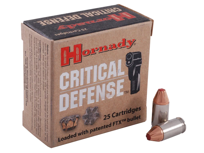 httpsblackhillsshooterssupply.comwp-contentuploads20250117-7.webp Hornady Critical Defense Ammunition 380 ACP 90 Grain FTX Box of 25 - Image 1