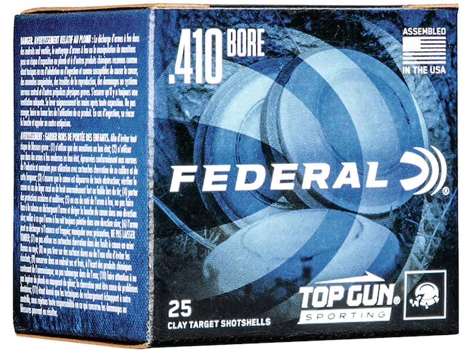 httpsblackhillsshooterssupply.comwp-contentuploads202501229932-1.webp Federal Top Gun Sporting Ammunition 410 Bore 2-1/2″ 1/2 oz - Image 1