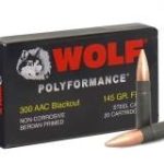 300 AAC Blackout WPA (Wolf) 145gr FMJ Ammo, 500rd Case