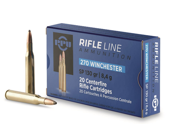 httpsblackhillsshooterssupply.comwp-contentuploads202501PPU-.270-Winchester-SP-130-Grain-20-rounds.png PPU, .270 Winchester, SP, 130 Grain, 20 rounds - Image 1