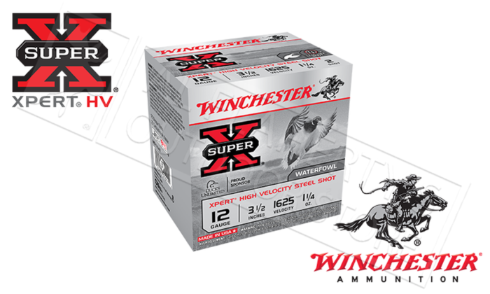 httpsblackhillsshooterssupply.comwp-contentuploads20250723-700x420-1.png Winchester Super-X Xpert Hi-Velocity Ammo 12 Gauge 3.5″ BB Shot Steel 1,625 FPS 25 Round Box - Image 1