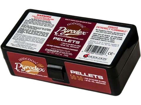 httpsblackhillsshooterssupply.comwp-contentuploads20250724-1.jpg Hodgdon Pyrodex Black Powder Substitute 50 Caliber 50 Grain Pellets - Image 1