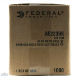 American Eagle .223 55gr FMJBT Ammunition 1000rds – AE223BK