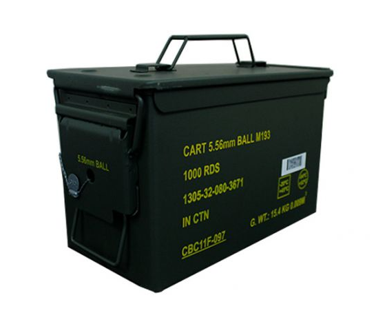 httpsblackhillsshooterssupply.comwp-contentuploads202507magrceh.png MAGTECH/CBC 5.56mm XM193 55gr FMJ 1000 Round Ammo Can – 556MIL - Image 1