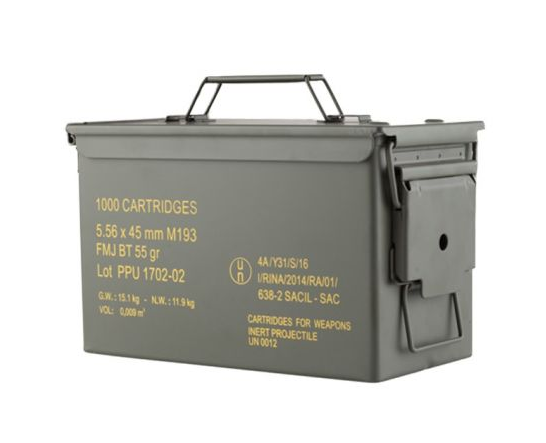 httpsblackhillsshooterssupply.comwp-contentuploads202507prvi.png Prvi Partizan 5.56x45mm M193 FMJBT 55gr 1000 Rounds Bulk Ammo Can PPN5561MC - Image 1