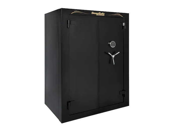 httpsblackhillsshooterssupply.comwp-contentuploads20250815-8-2.webp SnapSafe Super Titan XXL Double Door Fire-Resistant 56-Gun Modular Safe with Electronic Lock Black - Image 1