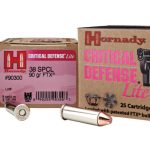 Hornady Critical Defense Lite, .38 Special, FTX, 90 Grain, 500 Rounds