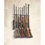 Rack’Em Racks 8 Rifle Wall Mounted Display Rifle Barrel Rest and Buttstock Tray