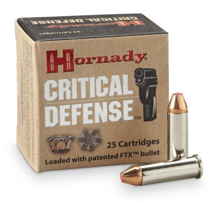 httpsblackhillsshooterssupply.comwp-contentuploads20250838h-700x700-1.jpg Hornady Critical Defense, .38 Special +P, FTX, 110 Grain, 500 Rounds - Image 1