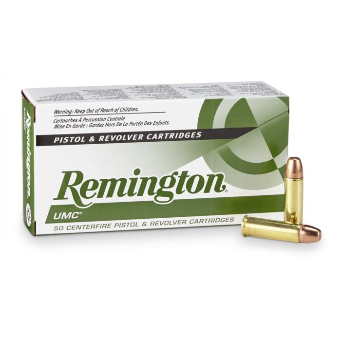 httpsblackhillsshooterssupply.comwp-contentuploads20250838r-700x700-1.jpg Remington UMC, .38 Special, MC, 130 Grain, 500 Rounds - Image 1