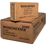 Winchester 40 S&W 165 Grain FMJ Case
