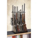 Rack’Em Racks Deluxe 8 Rifle Shelf Display Rifle Barrel Rest and Buttstock Tray