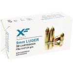 ATS X-Force 9mm Luger Ammunition 124 Grain FMJ 1000 Rounds
