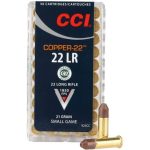 CCI Copper-22 .22LR Ammunition 50 Rounds Non-lead Hollow Point 21 Grain 1850 fps