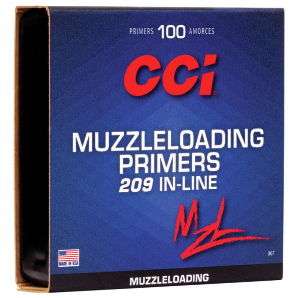httpsblackhillsshooterssupply.comwp-contentuploads202508CCI-PRIMER-209-MUZZLE-LOADING.jpg CCI PRIMER 209 MUZZLE- LOADING 100/BOX - Image 1