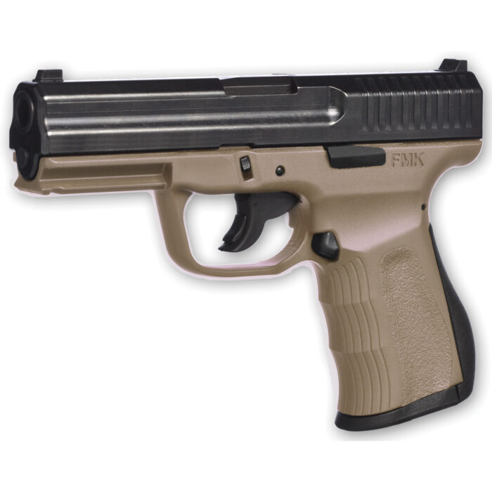 httpsblackhillsshooterssupply.comwp-contentuploads202508FMKG9C1G2DECM_1_HR-1-700x700-2.jpg FMK 9C1G2 9MM 4″ 10RD DAO 2 MAGS FDE - Image 1