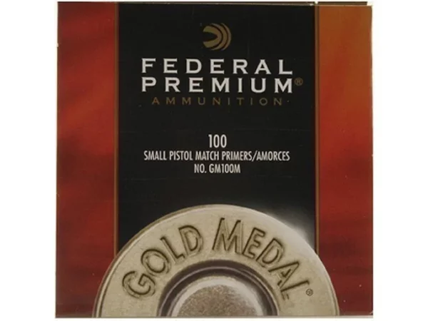 httpsblackhillsshooterssupply.comwp-contentuploads202508Federal-Premium-Gold-Medal-Small-Pistol-Match-Primers-100M-Box-of-1000-10-Trays-of-100-600x450-1.webp Federal Premium Gold Medal Small Pistol Match Primers #100M Box of 1000 (10 Trays of 100) - Image 1