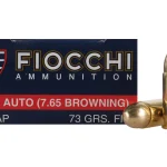 Fiocchi Shooting Dynamics Ammunition 32 ACP 73 Grain Full Metal Jacket Box of 50