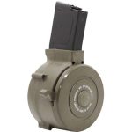 Iver Johnson AR-15 Drum Magazine .223 Remington 50 Rounds Polymer Black and Green