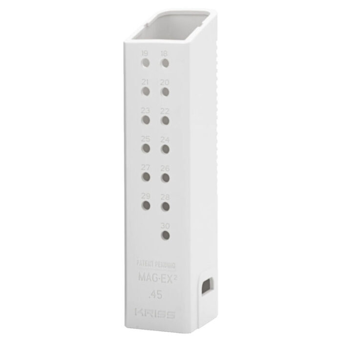 httpsblackhillsshooterssupply.comwp-contentuploads202508KRISS-USA-MagEx2-Extension-Kit-for-Glock-2040-10mm-18-Capacity-Polymer-Alpine-White-3-Pack-700x700-1.jpeg KRISS USA MagEx2 Extension Kit for Glock 20/40 10mm +18 Capacity Polymer Alpine White 3 Pack - Image 1