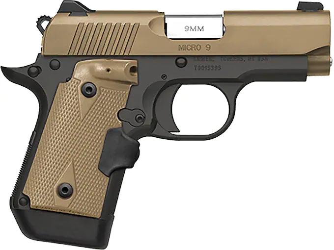 httpsblackhillsshooterssupply.comwp-contentuploads202508Kimber-Micro-9-Desert-Tan-LG-Semi-Automatic-Pistol-9mm-Luger-3.1522-Barrel-6-Round-Desert-Tan-1.webp Kimber Micro 9 Desert Tan (LG) Semi-Automatic Pistol - Image 1