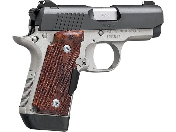 httpsblackhillsshooterssupply.comwp-contentuploads202508Kimber-Micro-9-Two-Tone-Laser-Grip-Semi-Automatic-Pistol-9mm-Luger-3.1522-Barrel-7-Round-Black-Rosewood.webp Kimber Micro 9 Two Tone Laser Grip Semi-Automatic Pistol 9mm - Image 1