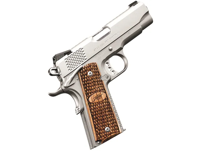 httpsblackhillsshooterssupply.comwp-contentuploads202508Kimber-Stainless-Pro-Raptor-II-Semi-Automatic-Pistol-45-ACP-422-Barrel-8-Round-Stainless-Wood.webp Kimber Stainless Pro Raptor II Semi-Automatic Pistol 45 ACP 4″ Barrel 8-Round Stainless Wood - Image 1