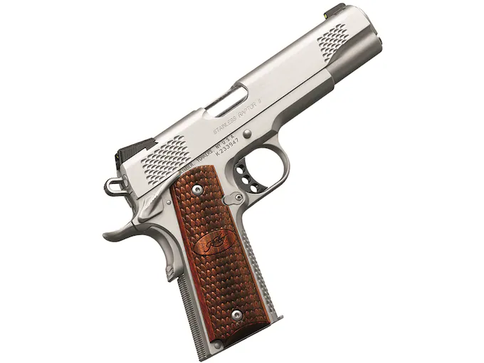 httpsblackhillsshooterssupply.comwp-contentuploads202508Kimber-Stainless-Raptor-II-Semi-Automatic-Pistol-45-ACP-522-Barrel-8-Round-Stainless-Wood.webp Kimber Stainless Raptor II Semi-Automatic Pistol 45 ACP 5″ Barrel 8-Round - Image 1