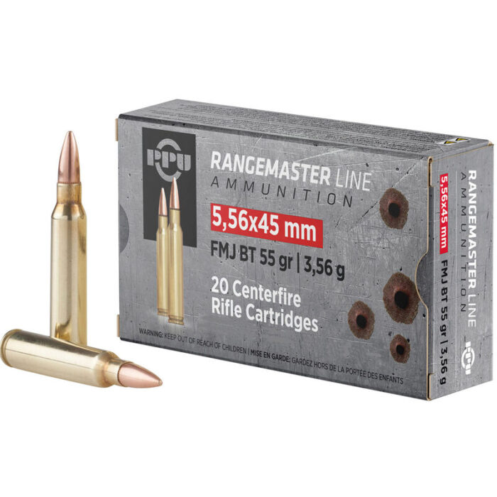 httpsblackhillsshooterssupply.comwp-contentuploads202508Prvi-Partizan-PPU-Rangemaster-5.56-NATO-Ammo-55-Grain-FMJBT-700x700-1.jpeg Prvi Partizan PPU Rangemaster 5.56 NATO Ammo 55 Grain FMJBT - Image 1