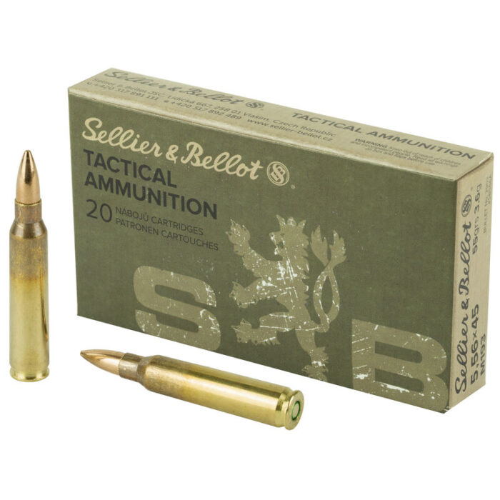 httpsblackhillsshooterssupply.comwp-contentuploads202508Sellier-Bellot-5.56-NATO-Ammunition-1000-Rounds-55-Grain-M193-Full-Metal-Jacket-SB556A-700x700-1.jpeg Sellier & Bellot 5.56 NATO Ammunition 1,000 Rounds 55 Grain M193 Full Metal Jacket SB556A - Image 1
