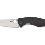 Spyderco Drunken Folding Knife 3.5″ Drop Point CPM S90V Stainless Steel Blade Titanium/Carbon Fiber Handle Black