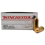 Winchester 40 S&W Ammunition Brass 180 Grains 500 Rounds
