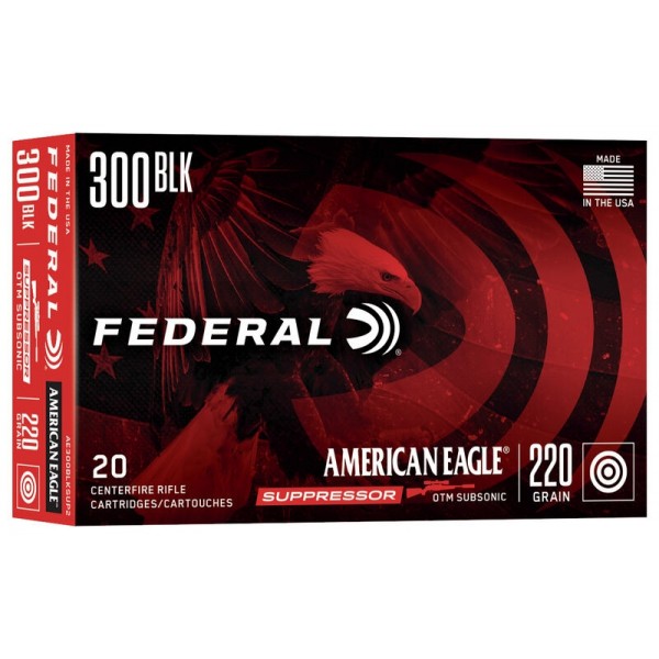httpsblackhillsshooterssupply.comwp-contentuploads202508fed_ae_300_blk.jpg Federal American Eagle 300 AAC Blackout Ammo 220 grain Subsonic OTM – AE300BLKSUP2 500 Rounds - Image 1