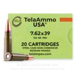 7.62×39 – 124 Grain FMJ – Tela Impex – 1000 Rounds