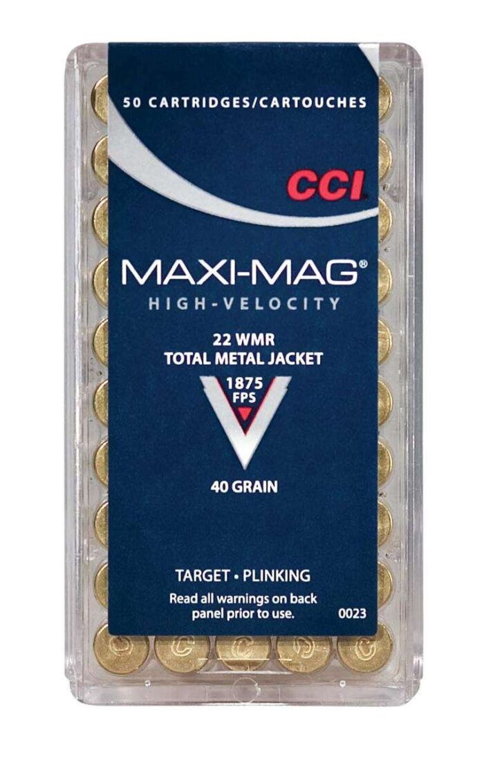 httpsblackhillsshooterssupply.comwp-contentuploads2025110010052_22-wmr-cci-maxi-mag-40gr-tmj-762x1200-1-700x1102-1.jpeg CCI MAXI-MAG 22 WMR 40 Grain 500 Rounds - Image 1