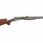 Pedersoli Jackal Pump Rifle 44 Remington Magnum 19″ Blued Threaded Barrel Cerakote Frame Walnut Field Stock