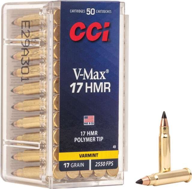 httpsblackhillsshooterssupply.comwp-contentuploads202511A0049_2__29082-640x630-1.jpg CCI 17HMR V-MAX Polymer Tip 17gr Ammo - Image 1