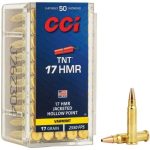 CCI TNT 17 HMR 17 Grain Ammo – Varmint Jacketed Hollow Point 2550 fps