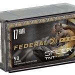Federal 17HMR Premium Speer TNT 17gr Ammunition – 17 HMR 17gr Speer TNT, JHP, 2530, 500 Rounds, Varmint & Predator