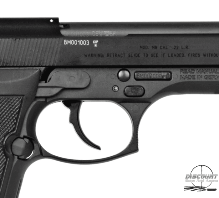 httpsblackhillsshooterssupply.comwp-contentuploads202511download-2-2-700x632-1.png Beretta M9 22LR Rimfire Semi-Auto Pistol – .22 LR – Round Capacity 15 + 1 - Image 1