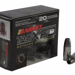 Barnes TAC-XPD 9mm Luger +P Ammo 115 Grain Barnes TAC-XPD Solid Hollow Point Lead Free Box of 20