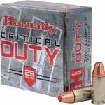 Hornady Critical Duty 9mm Luger +P Ammo 135 Grain Hornady FlexLock Polymer Tip Box of 25