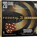 Federal Premium Personal Defense 20 Gauge 2-3/4″ #2 Buckshot Ammo 10 Pellets Flitecontrol Wad