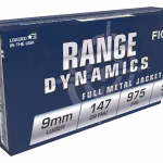 Fiocchi Range Dynamics Subsonic 9mm Luger Ammo 147 Grain Full Metal Jacket
