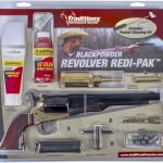 Traditions 1860 Army Redi-Pak Black Powder Revolver 44 Caliber 8″ Blued Barrel Brass Frame Walnut Grip