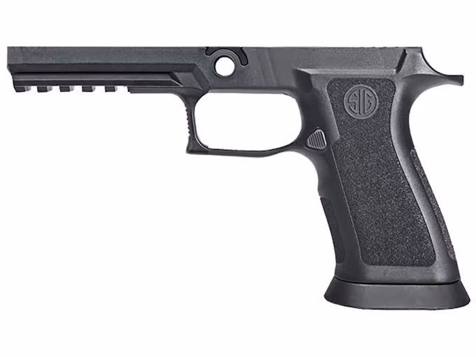 httpsblackhillsshooterssupply.comwp-contentuploads202511hj56jh5jhu6.avif Sig Sauer Grip Module Assembly Sig P320, P250 X5 9mm Luger, 357 Sig, 40 S&W Full Size Medium with Grip Weight and Funnel Black - Image 1