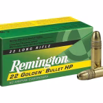 Remington Golden Bullet 22LR Ammo 36 Grain Plated Hollow Point